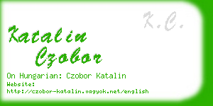 katalin czobor business card